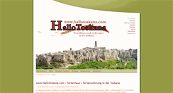 Desktop Screenshot of hallotoskana.com